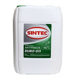 Антифриз A-40 Sintec Euro G11 (зелёный) (10 кг по цене 8кг)