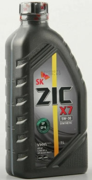 Масло мотор. 5W30 ZIC X7 SQ GF-7 пластик (1 л.) 1*12 шт. Масло мотор. 5W30 ZIC X7 SQ GF-7 пластик (1 л.) 1*12 шт.