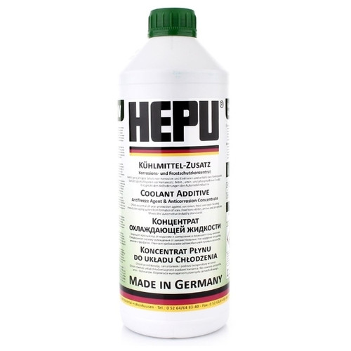 Антифриз концентрат HEPU G11 зеленый (1,5л) 1*12шт