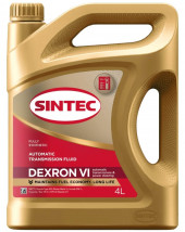 Масло трансм.  ATF VI SINTEC (4л) 1*4шт Масло трансм.  ATF VI SINTEC (4л) 1*4шт
