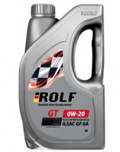 Масло мотор. ROLF GT 0W20 ILSAC GF-6A  API SP ПЛАСТИК 4л (1*4шт) Масло мотор. ROLF GT 0W20 ILSAC GF-6A  API SP ПЛАСТИК 4л (1*4шт)