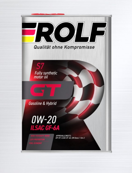 Масло мотор. ROLF GT 0W20 ILSAC GF-6A  API SP ПЛАСТИК 4л (1*4шт)