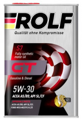 Масло мотор. ROLF GT SAE 5W30 A5/B5 SL/CF 4л (1*4шт)