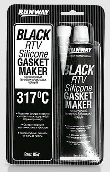 RW8501 Герметик силиконовый-прокладка (чёрный) (85 гр) (1*12)