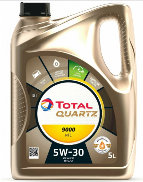 Масло мотор.  5W30 TOTAL QUARTZ 9000 Fut. NFC SL/CF A5/B5 пластик (5 л.) 1*3 шт. Масло мотор.  5W30 TOTAL QUARTZ 9000 Fut. NFC SL/CF A5/B5 пластик (5 л.) 1*3 шт.