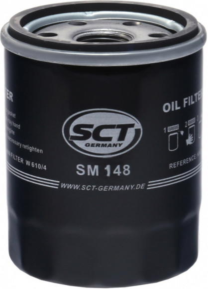 Фильтр масляный SCT SM 148- NISSAN NOTE 1.4 06-/MICRA II/III 1.0-1.4 00-10/PRIMERA (P10)
