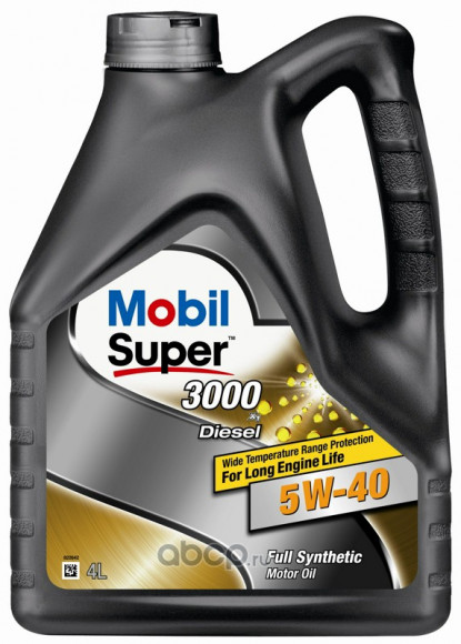Масло мотор.  5W40 Mobil Super 3000  X1 Diesel (4л) (1*4)