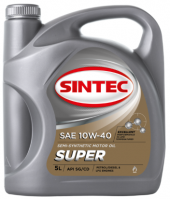 Масло мотор. SINTEC SUPER SAE 10W40 API SG/CD (5л) 1*4шт Масло мотор. SINTEC SUPER SAE 10W40 API SG/CD (5л) 1*4шт