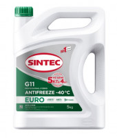 АКЦИЯ Антифриз A-40 Sintec Euro G11 (зеленый)  (5 кг) Акция 5кг по цене 4кг 1*4шт АКЦИЯ Антифриз A-40 Sintec Euro G11 (зеленый)  (5 кг) Акция 5кг по цене 4кг 1*4шт