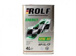Масло мотор. ROLF Energy SAE 10W40 API SL/CF  (4л) Пластик