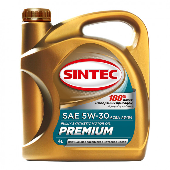 Масло мотор. SINTEC PREMIUM SAE 5W30 API SN C3 4л (1*4шт)