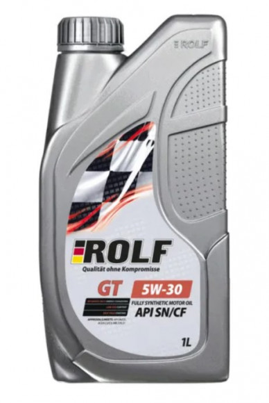 Масло мотор. ROLF GT SAE 5W30 API SN/CF ПЛАСТИК 1л (1*12шт)