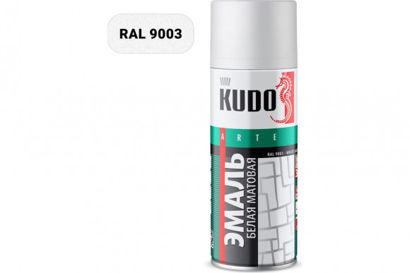 KUDO Эмаль универсальная Белая Матовая KU-1101
