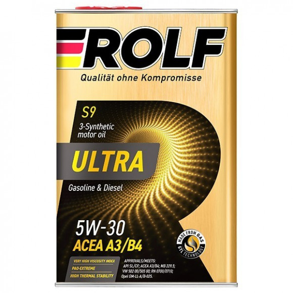 Масло мотор. ROLF ULTRA SAE 5W30 A3/B4 SL/CF 1л (1*12шт) Масло мотор. ROLF ULTRA SAE 5W30 A3/B4 SL/CF 1л (1*12шт)