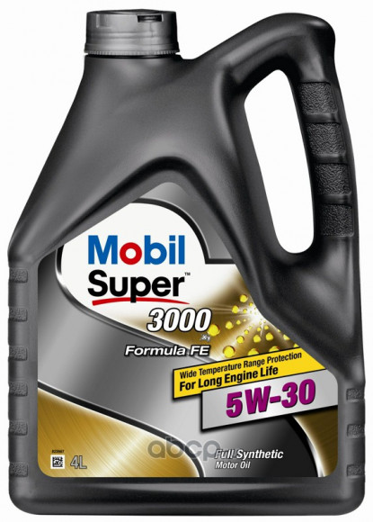 Масло мотор. Mobil SUPER 3000 5W30 X1 Formula FE 4л (1*4шт)