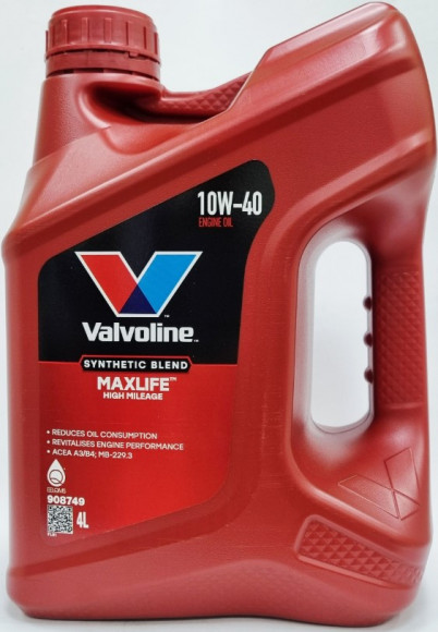 Масло мотор. 10W40 Valvoline MAXLIFE SN/CF A3/B4 пластик (4 л.) 1*4 шт. Масло мотор. 10W40 Valvoline MAXLIFE SN/CF A3/B4 пластик (4 л.) 1*4 шт.