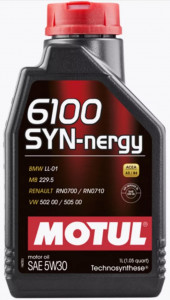 Масло мотор. 5W30 MOTUL 6100 SYN-NERGY SL A3/B4 пластик (1 л.) 1*12 шт. (Вьетнам) Масло мотор. 5W30 MOTUL 6100 SYN-NERGY SL A3/B4 пластик (1 л.) 1*12 шт. (Вьетнам)