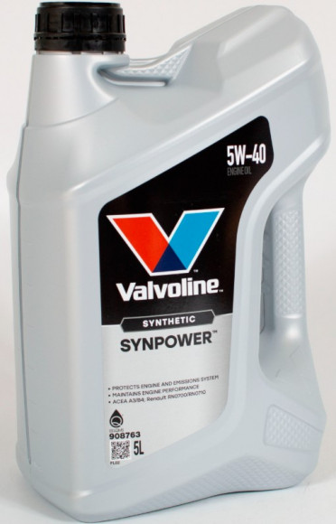 Масло мотор.  5W40 Valvoline SYNPOWER  SN/CF A3/B4 пластик (5 л.) 1*4 шт. Масло мотор.  5W40 Valvoline SYNPOWER  SN/CF A3/B4 пластик (5 л.) 1*4 шт.