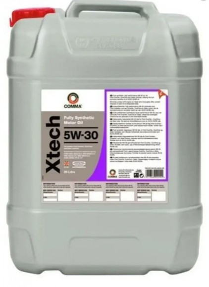 Масло мотор. 5W30 COMMA Xtech SL/CF A5/B5 пластик (20 л.) Масло мотор. 5W30 COMMA Xtech SL/CF A5/B5 пластик (20 л.)