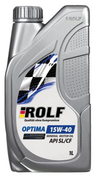 Масло мотор. ROLF Optima SAE 20W50 API SL/CF ПЛАСТИК 4л (1*4шт)