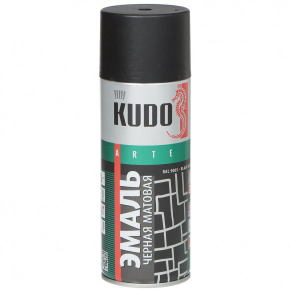 KUDO Эмаль универсальная Черная Матовая KU-1102