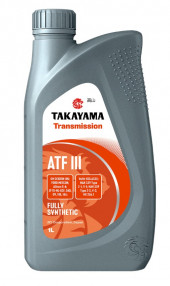 Масло трансм.  ATF lll TAKAYAMA Transmission (1л) пластик 1*12шт