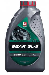Масло трансм. 80W90 GEAR ЛУКОЙЛ GL-5  (1л) 1*12шт Масло трансм. 80W90 GEAR ЛУКОЙЛ GL-5  (1л) 1*12шт