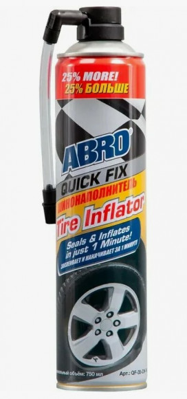 Шинонаполнитель ABRO +25 % (650 мл.) 1*12 шт. (QF35CHRW)