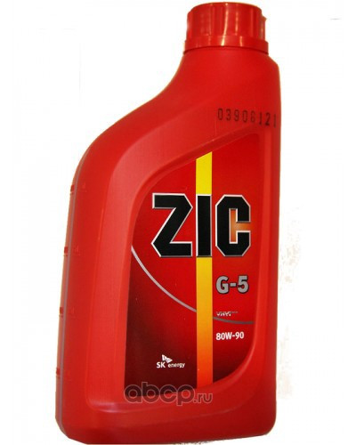 Масло трансм. 80W90 ZIC G-5 API GL-5 (1 л.) пластик 1*12 шт.