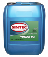 Масло мотор. SINTEC TRUCK SAE 10W40 ACEA E4/E7 20л Масло мотор. SINTEC TRUCK SAE 10W40 ACEA E4/E7 20л