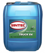 Масло мотор. SINTEC TRUCK SAE 10W40 ACEA E4/E7 20л