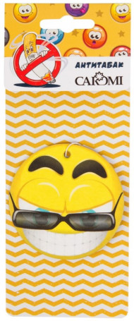 Ароматизатор картонный CAROMI "Смайлик " Антитабак Ароматизатор картонный CAROMI "Смайлик " Антитабак