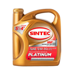 Масло мотор. SINTEC PLATINUM SAE 5W30 API SL/CF 60л