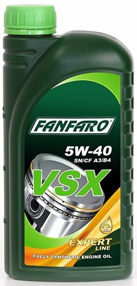 Масло мотор.  синтет. Fanfaro VSX SAE 5W-40 (1л.) 1*20шт.