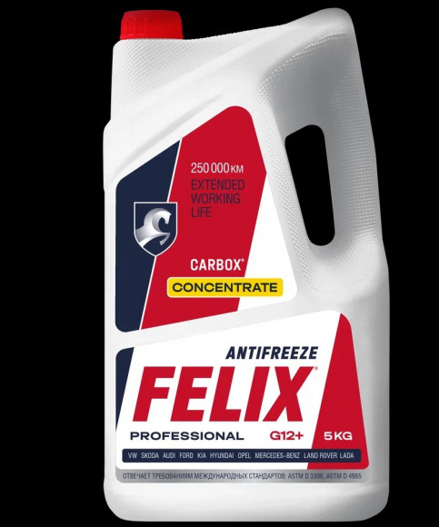 Конц. антифриза FELIX CARBOX, в п/э кан.5кг (4шт)
