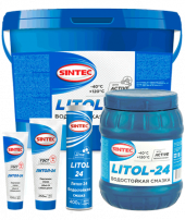 Смазка Литол-24 Sintec СТО (400г) картуш 1*15 Смазка Литол-24 Sintec СТО (400г) картуш 1*15