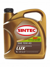 Масло мотор. SINTEC LUXE SAE 10W40 API SL/CF (5л) 1*4шт Масло мотор. SINTEC LUXE SAE 10W40 API SL/CF (5л) 1*4шт