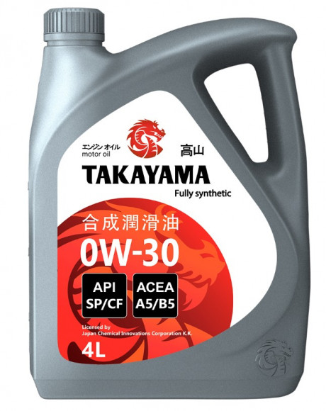 Масло мотор. 0W30 TAKAYAMA A5/B5 SP/CF 4л (1*4шт) Масло мотор. 0W30 TAKAYAMA A5/B5 SP/CF 4л (1*4шт)