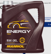 Масло мотор. 5W30 MANNOL 7511 Energy SAE SL (4л.) 1*4шт. Масло мотор. 5W30 MANNOL 7511 Energy SAE SL (4л.) 1*4шт.
