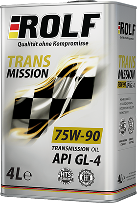 Масло трансм. ROLF Transmission SAE 75W90 API GL-4  4л (1*4шт)