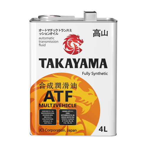 Масло трансмиссионное TAKAYAMA  ATF Multivechicle    4л