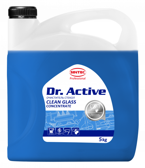 Sintec Dr. Active Очиститель стекол концетрат"Clean Glass Concetrate"  5 кг (1*4шт)