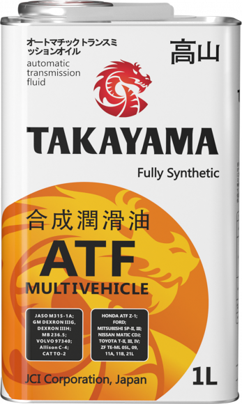 Масло трансмиссионное TAKAYAMA  ATF Multivechicle    1л