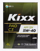 Масло мотор. 5W40 Kixx PAO SN C3 металл (4 л.) 1*4 шт. Масло мотор. 5W40 Kixx PAO SN C3 металл (4 л.) 1*4 шт.