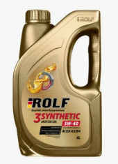 Масло мотор. ROLF 3-SYNTHETIC SAE 5W40 ACEA A3/B4 (4л) пластик 1*4шт Масло мотор. ROLF 3-SYNTHETIC SAE 5W40 ACEA A3/B4 (4л) пластик 1*4шт