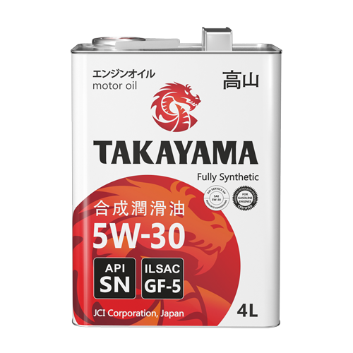 Масло моторное TAKAYAMA SAE 5W30 ILSAC GF-5 API SN 4л (ЖБ)