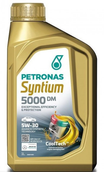Масло мотор. 5W30 PETRONAS SYNTIUM 5000 DM SN, C2/C3 1л (1*12шт)