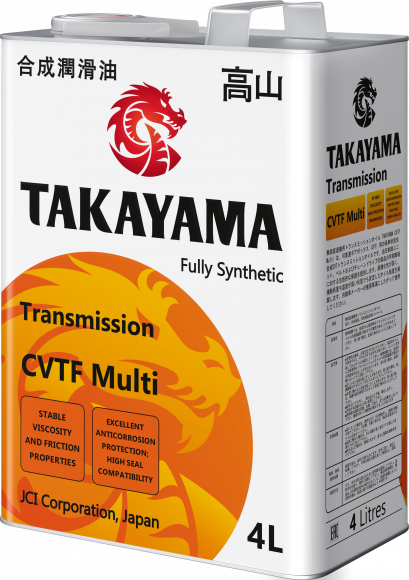 Масло трансм. Transmission CVTF Multi 4л TAKAYAMA (4л) металл 1*4шт Масло трансм. Transmission CVTF Multi 4л TAKAYAMA (4л) металл 1*4шт