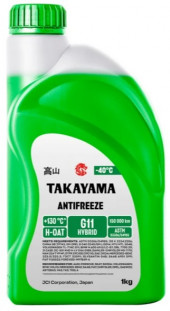 Антифриз TAKAYAMA  Antifreeze G11 green -40 1кг (1*15шт)