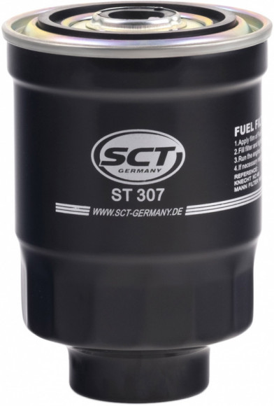 Фильтр топливный SCT ST 307-HYUNDAI PORTER/H-1/STAREX -04/MITS PAJERO/L200 2.5D -07/PAJERO SPORT 2.5